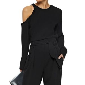 IRO crepe blouse black large 40